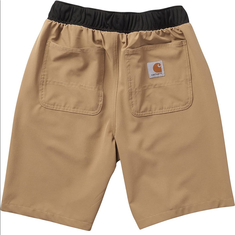 Carhartt Kids' Tan Elastic-Waist Shorts